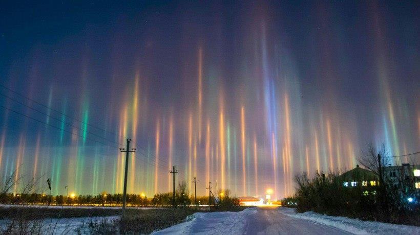 световые столбы